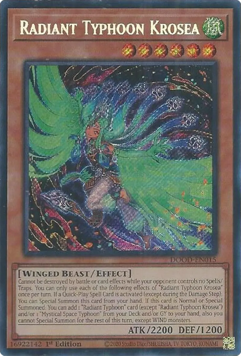 Radiant Typhoon Krosea [Dood-En015] Secret Rare 1