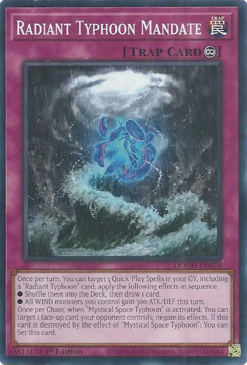 Radiant Typhoon Mandate [Dood-En076] Common 1