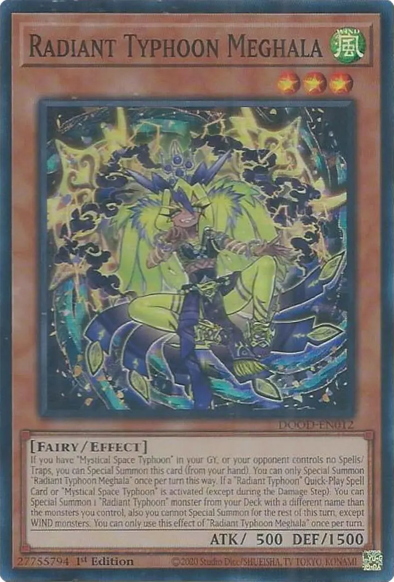 Radiant Typhoon Meghala [Dood-En012] Super Rare 1