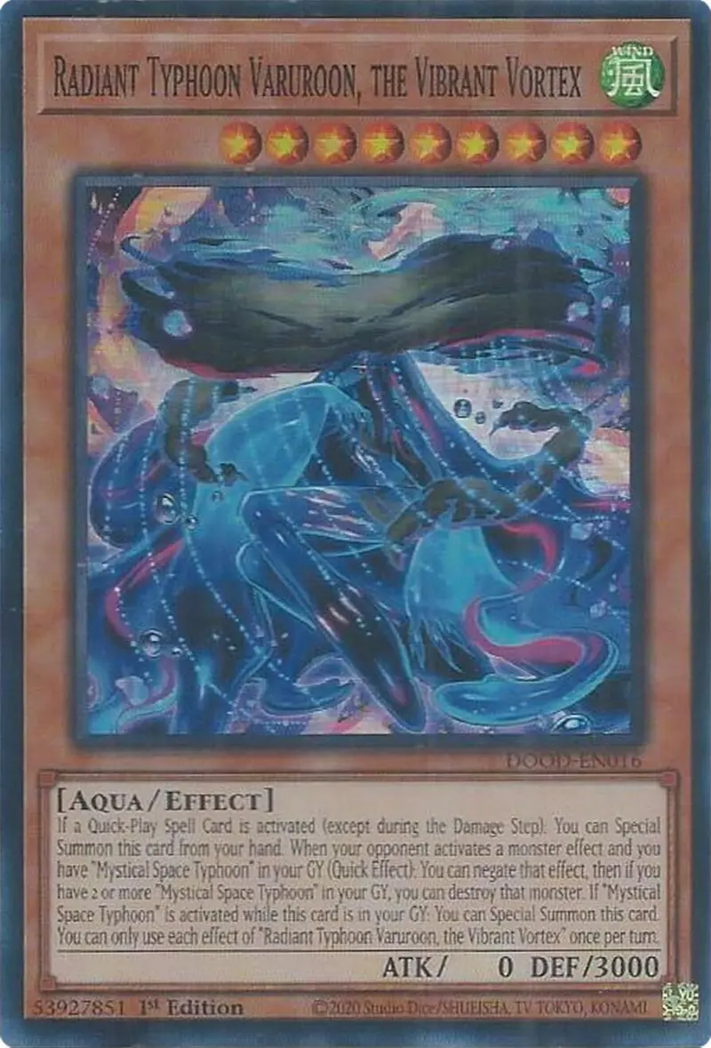 Radiant Typhoon Varuroon, The Vibrant Vortex [Dood-En016] Super Rare 1