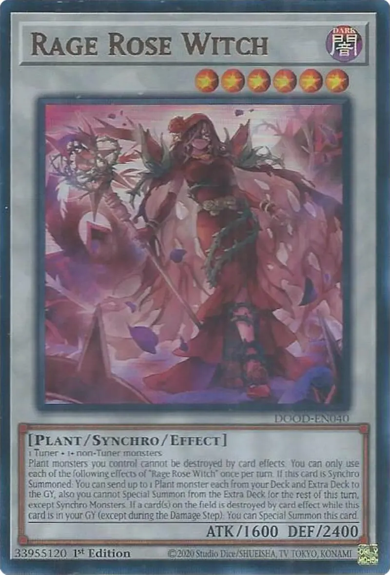 Rage Rose Witch [Dood-En040] Ultra Rare 1