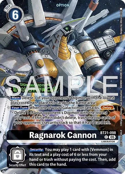 Ragnarok Cannon [Bt21-098] (Evolution Cup 2026 Vol. 1 Top 4) [World Convergence] 1