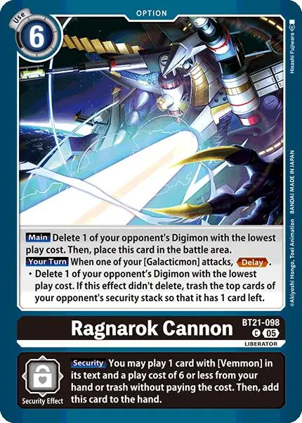 Ragnarok Cannon [Bt21-098] [World Convergence] 1