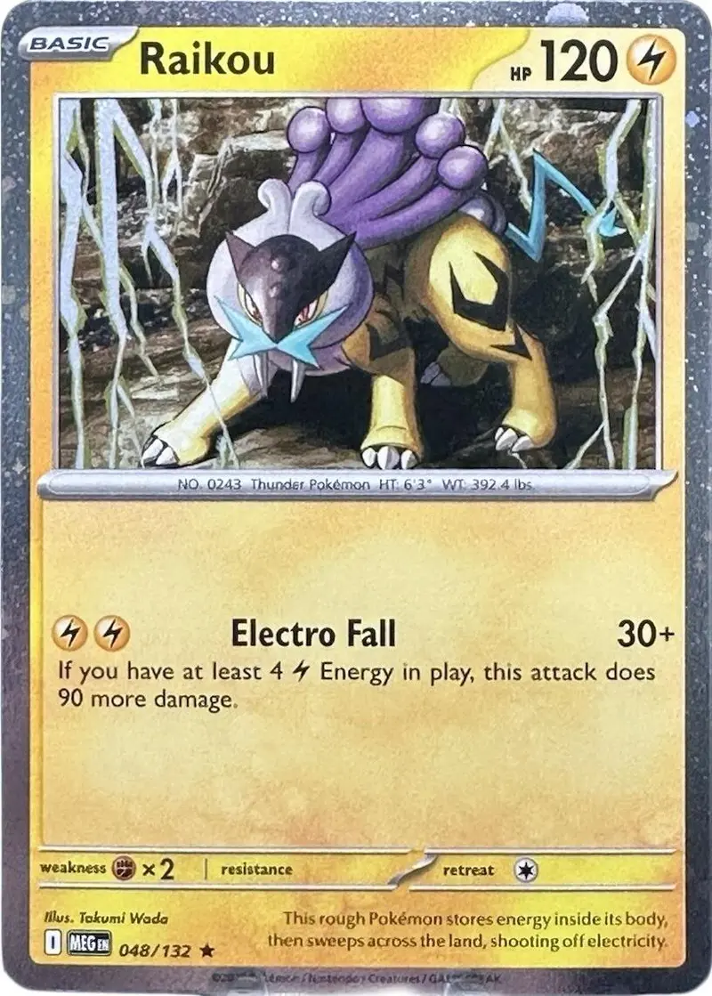 Raikou (048/132) (Cosmo Holo) [Mega Evolution: Base Set] 1