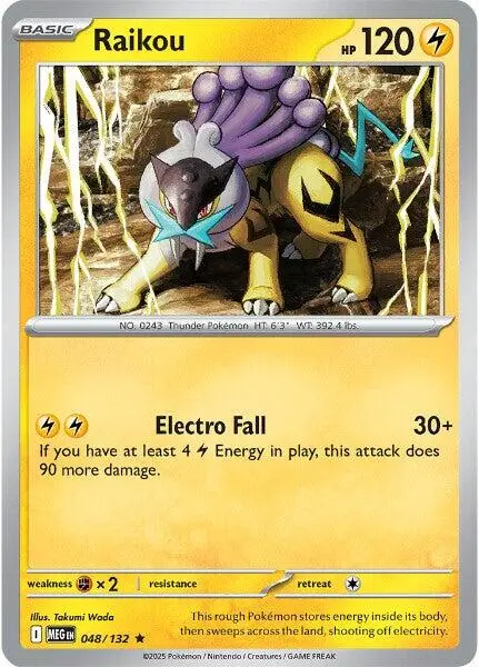 Raikou (048/132) [Mega Evolution: Base Set] 1