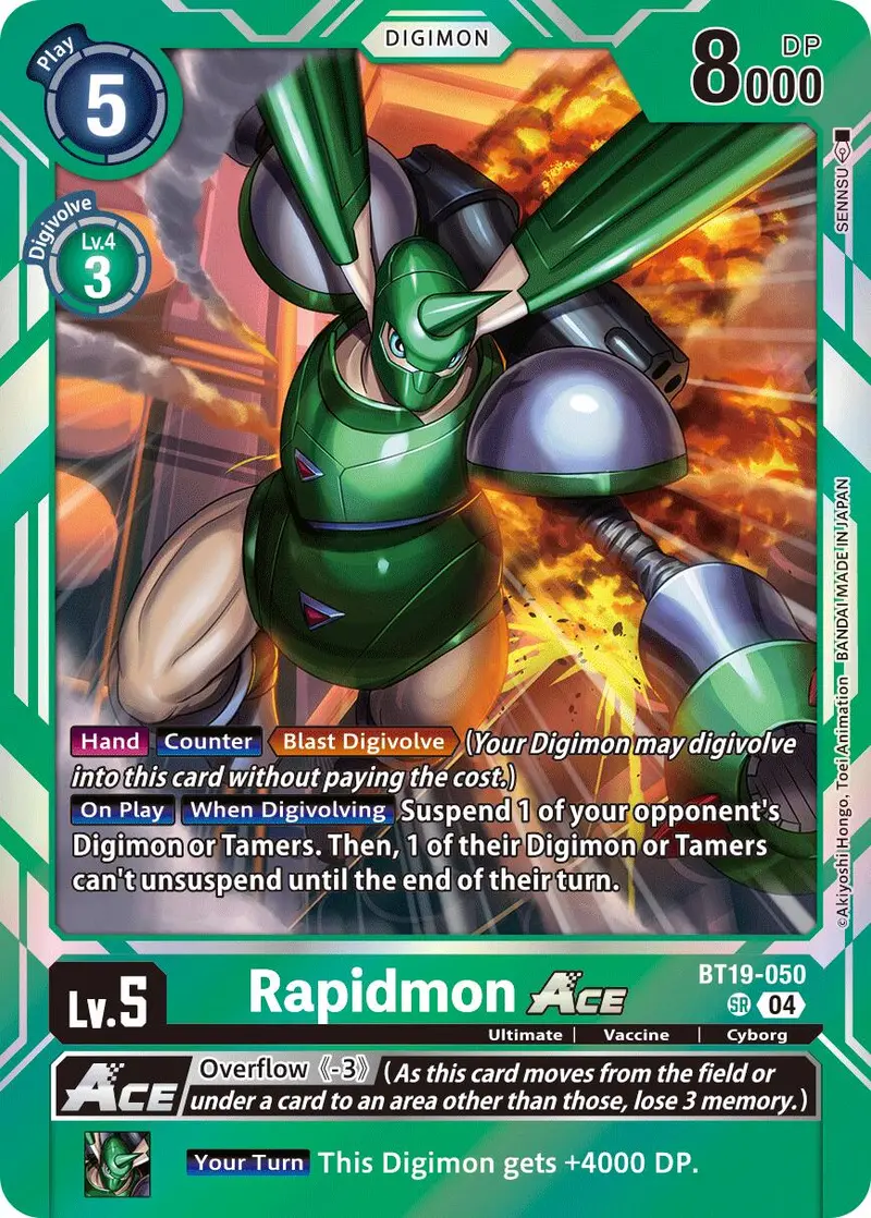 Rapidmon Ace [Bt19-050] [Release Special Booster Ver.2.5] 1