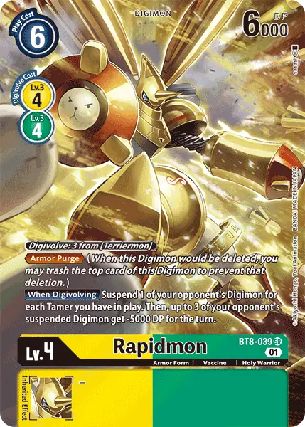 Rapidmon [Bt8-039] (Alternate Art) [New Awakening] 1