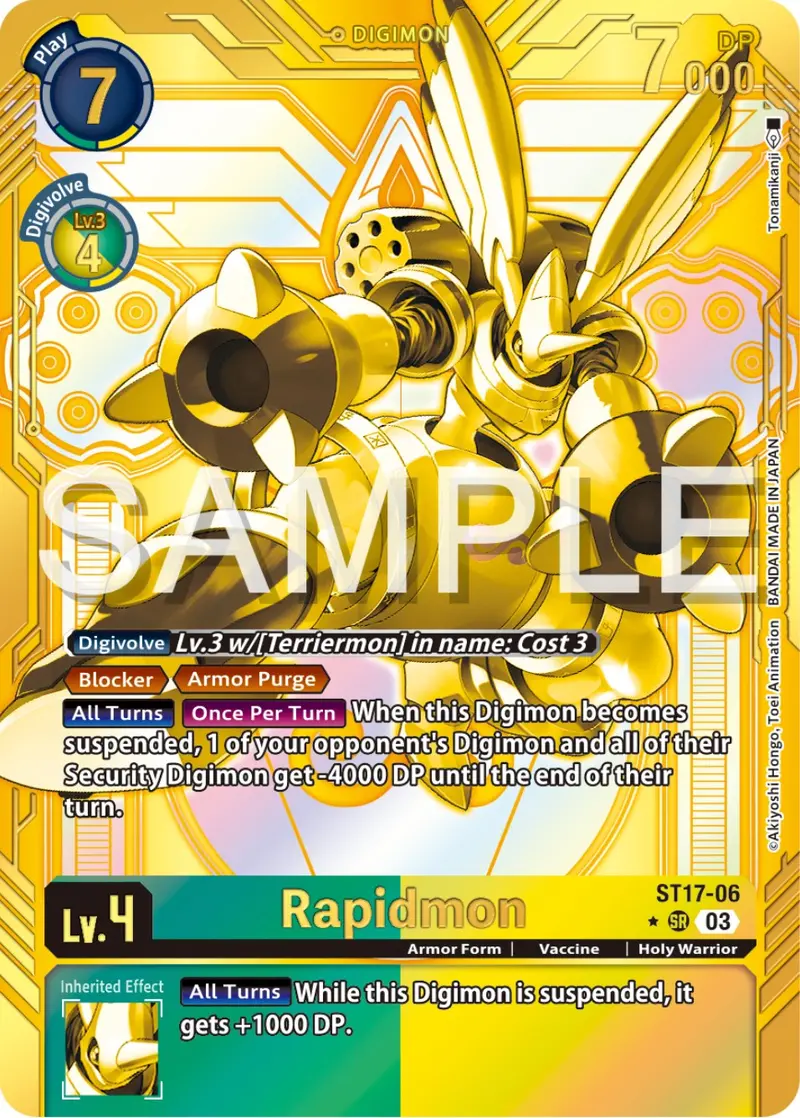 Rapidmon [St17-06] (Gold) [Starter Deck: Double Typhoon Advanced Deck Set] 1