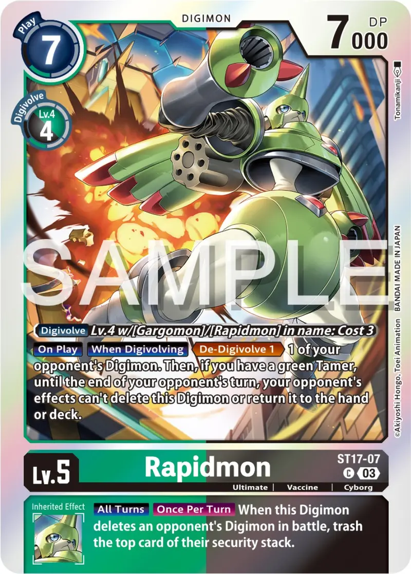 Rapidmon [St17-07] [Starter Deck: Double Typhoon Advanced Deck Set] 1