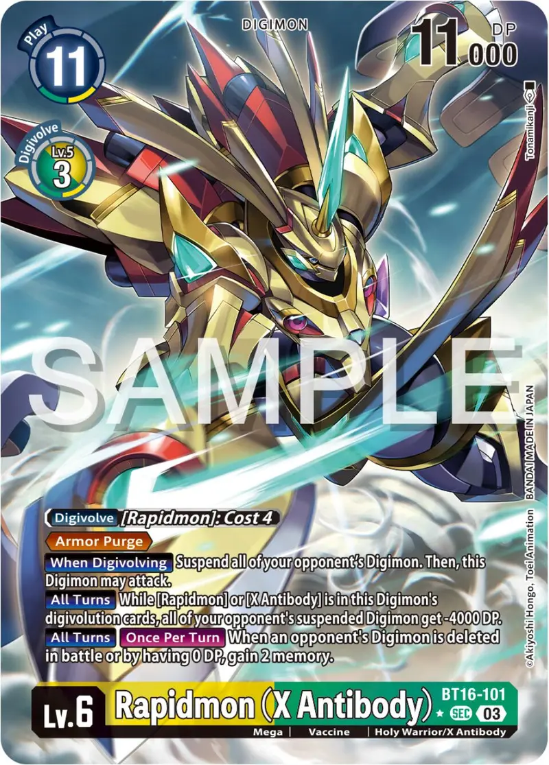 Rapidmon (X Antibody) [Bt16-101] (Alternate Art) [Beginning Observer] 1