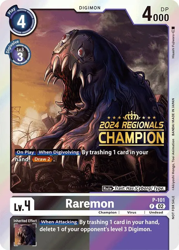 Raremon [P-101] - P-101 (2024 Regionals Champion) [Promotional Cards] 1