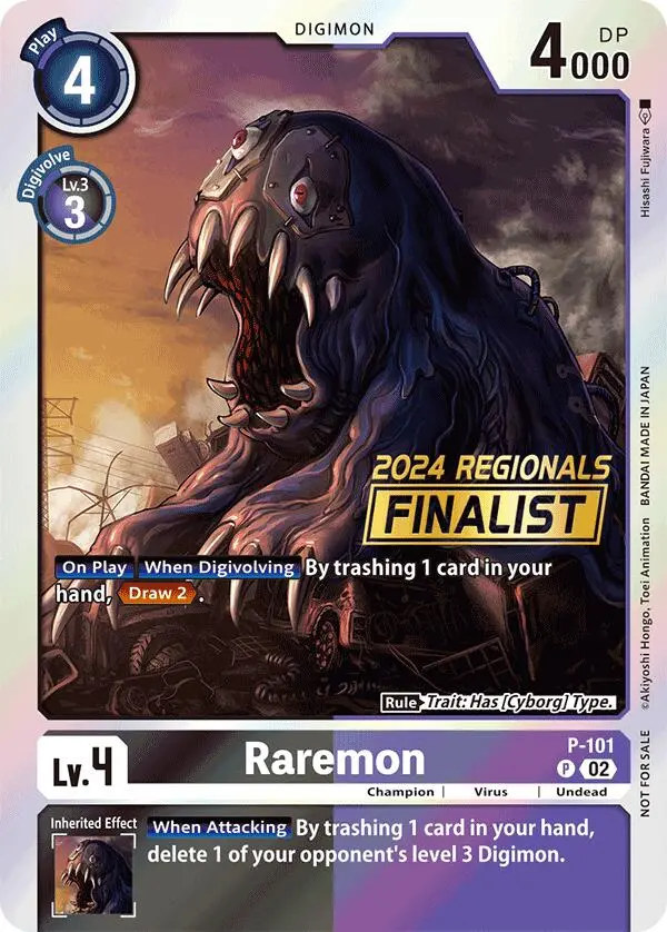 Raremon [P-101] - P-101 (2024 Regionals Finalist) [Promotional Cards] 1