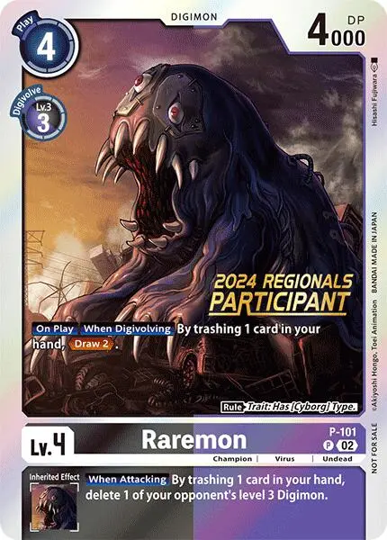 Raremon [P-101] - P-101 (2024 Regionals Participant) [Promotional Cards] 1