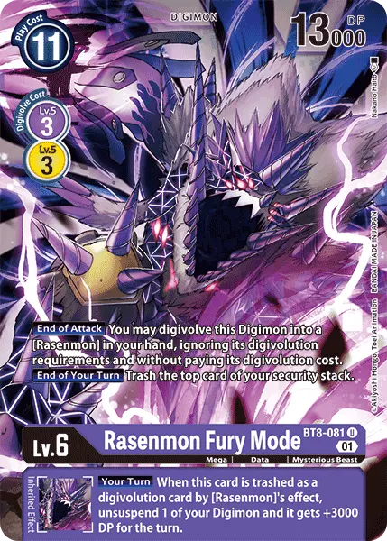 Rasenmon: Fury Mode [Bt8-081] [New Awakening] 1