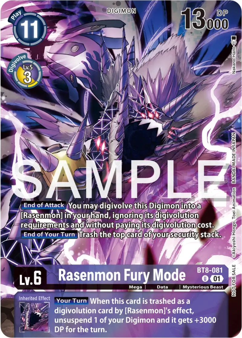 Rasenmon Fury Mode [Bt8-081] (Official Tournament Pack Vol.12) [New Awakening Promos] 1