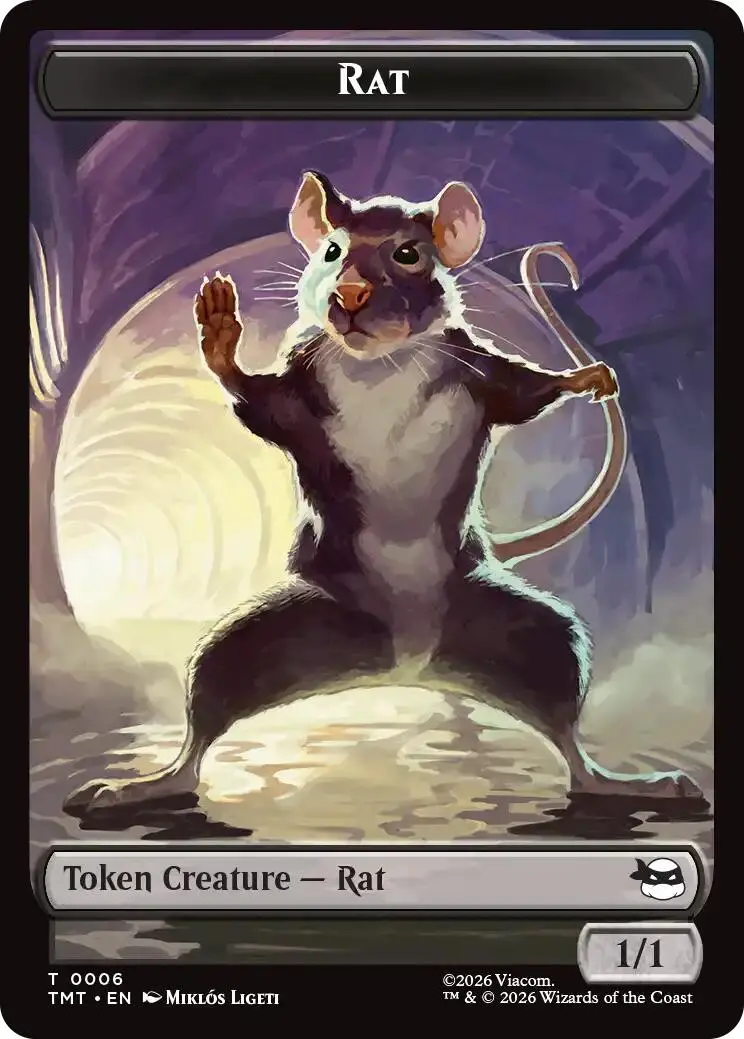 Rat // Food Double-Sided Token [Teenage Mutant Ninja Turtles Tokens] 1