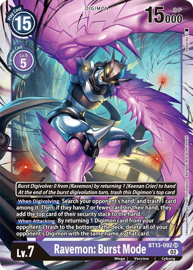 Ravemon: Burst Mode [Bt13-092] [Versus Royal Knights Booster] 1