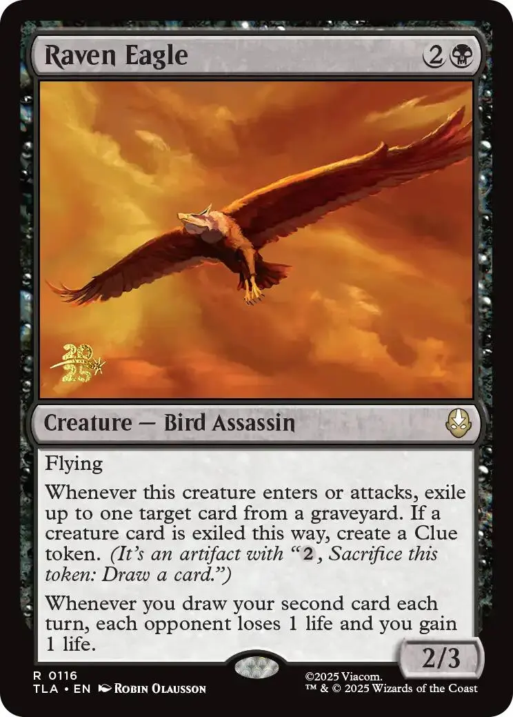 Raven Eagle [Avatar: The Last Airbender Prerelease Cards] 1