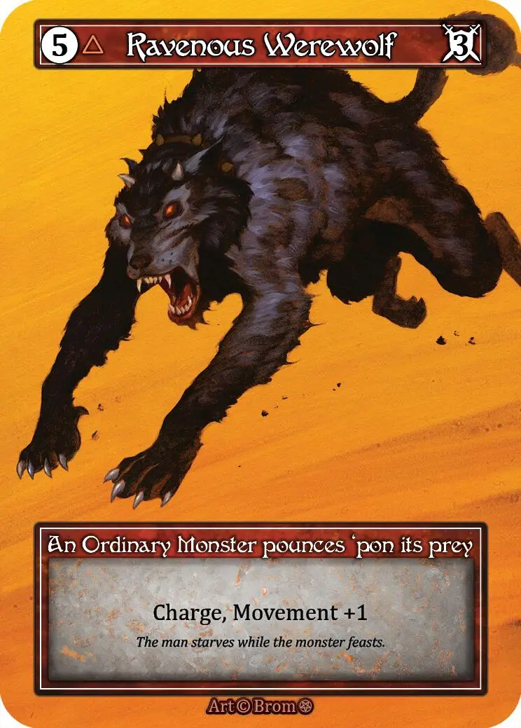 Ravenous Werewolf (Foil) [Gothic] 1