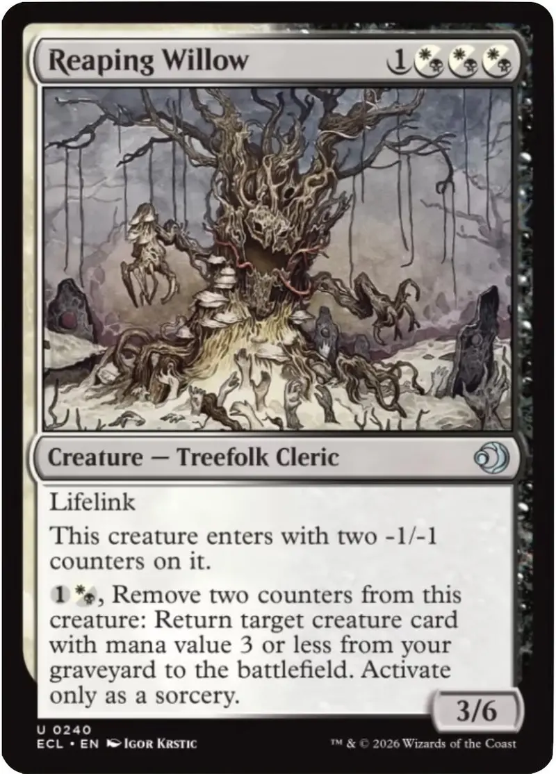 Reaping Willow [Lorwyn Eclipsed] 1