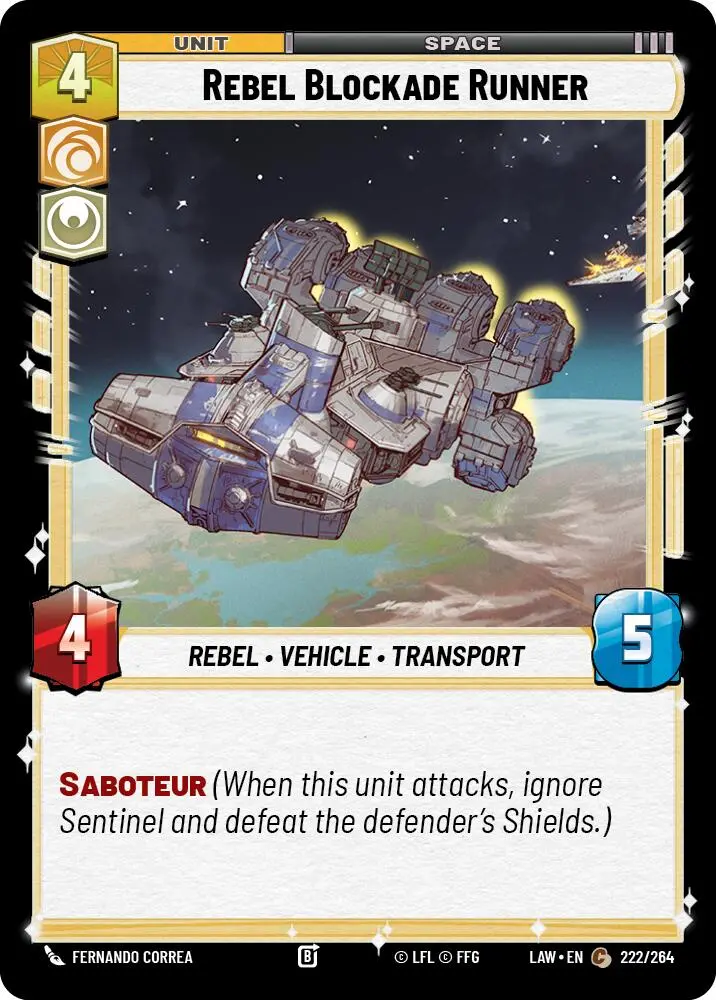 Rebel Blockade Runner (222/264) (222/264) [A Lawless Time] 1