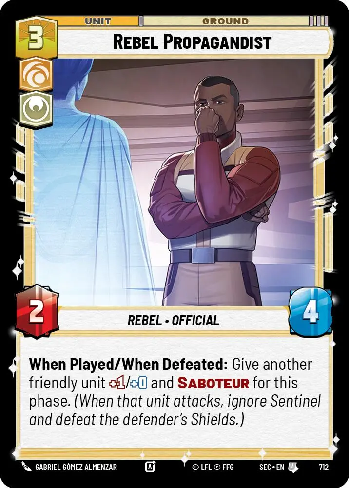 Rebel Propagandist (712) (Foil) (712) [Secrets Of Power] 1