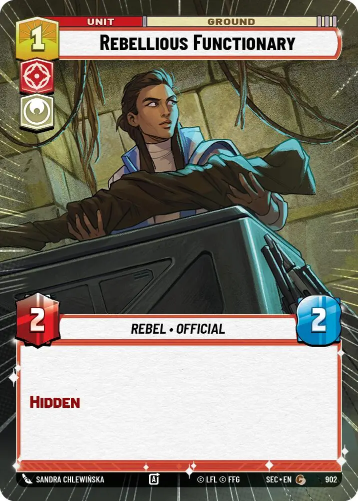 Rebellious Functionary (902) (Hyperspace Foil) (902) [Secrets Of Power] 1