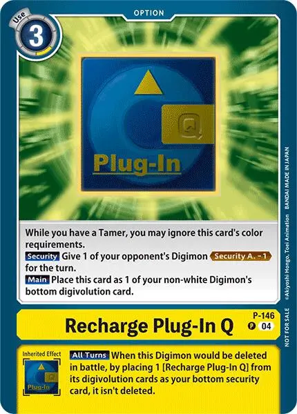Recharge Plug-In Q [P-146] (Store Tournament 2024 Jul. – Sep. Participation Pack) [Promotional Cards] 1