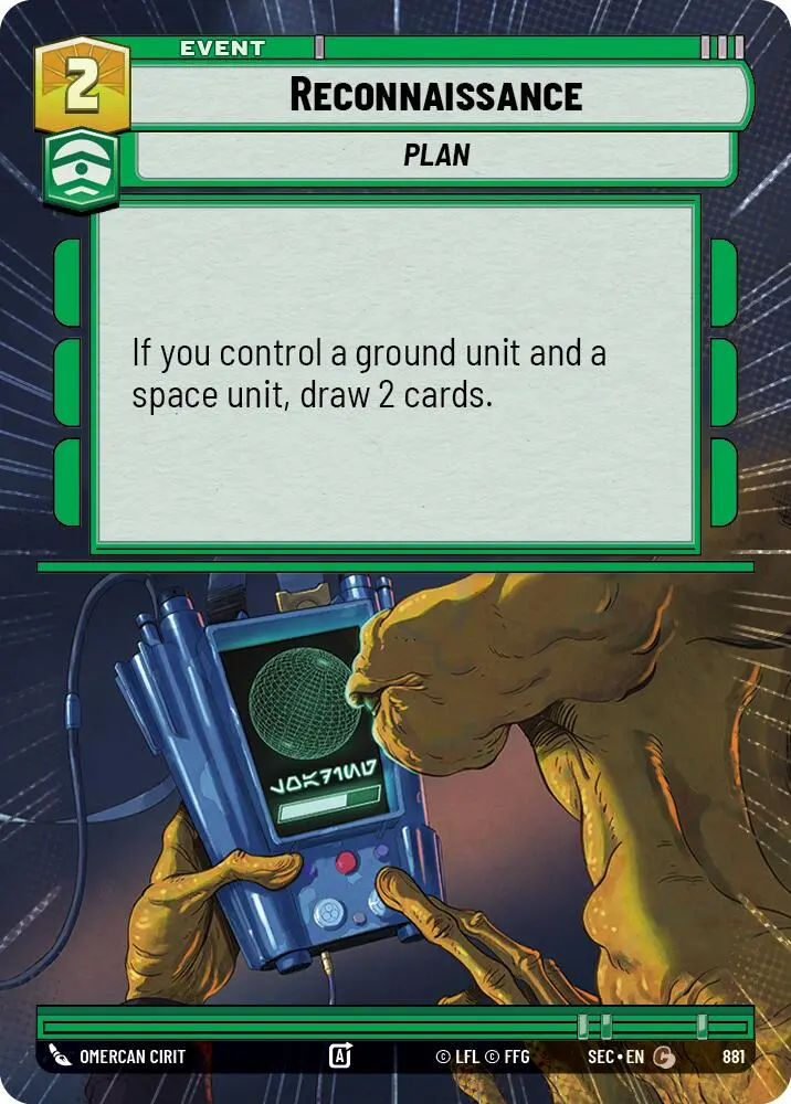 Reconnaissance (881) (Hyperspace Foil) (881) [Secrets Of Power] 1