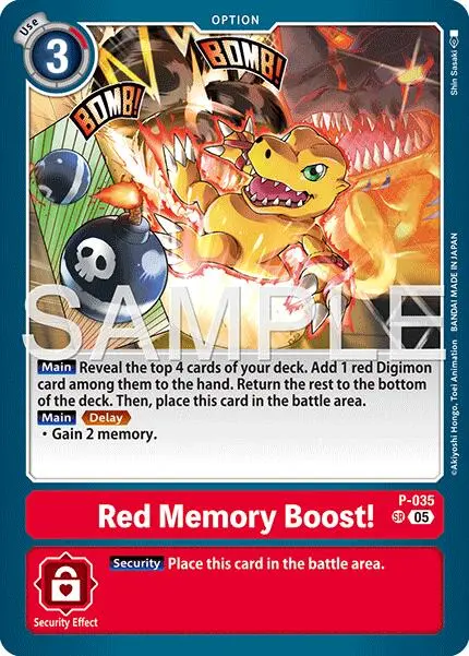 Red Memory Boost! [P-035] (Reprint) [Advanced Booster Digimon Generation] 1