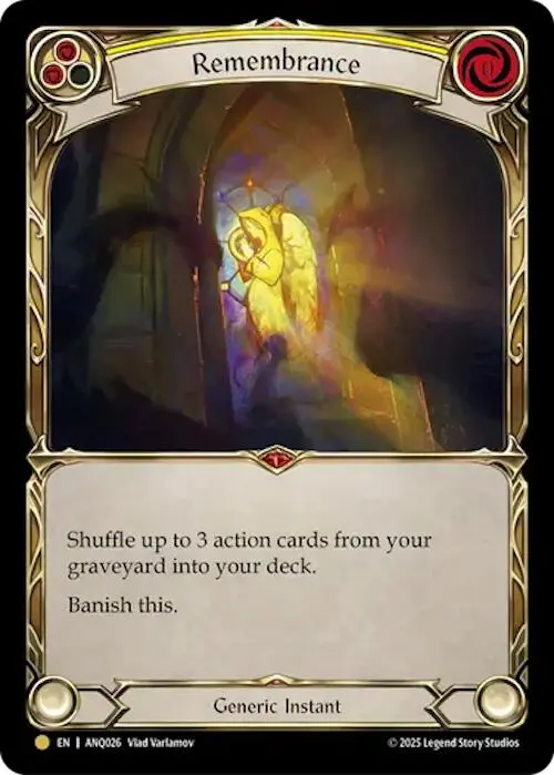 Remembrance (Yellow) (Gold) [Anq026] (Compendium Of Rathe - Antiquity Pack) 1