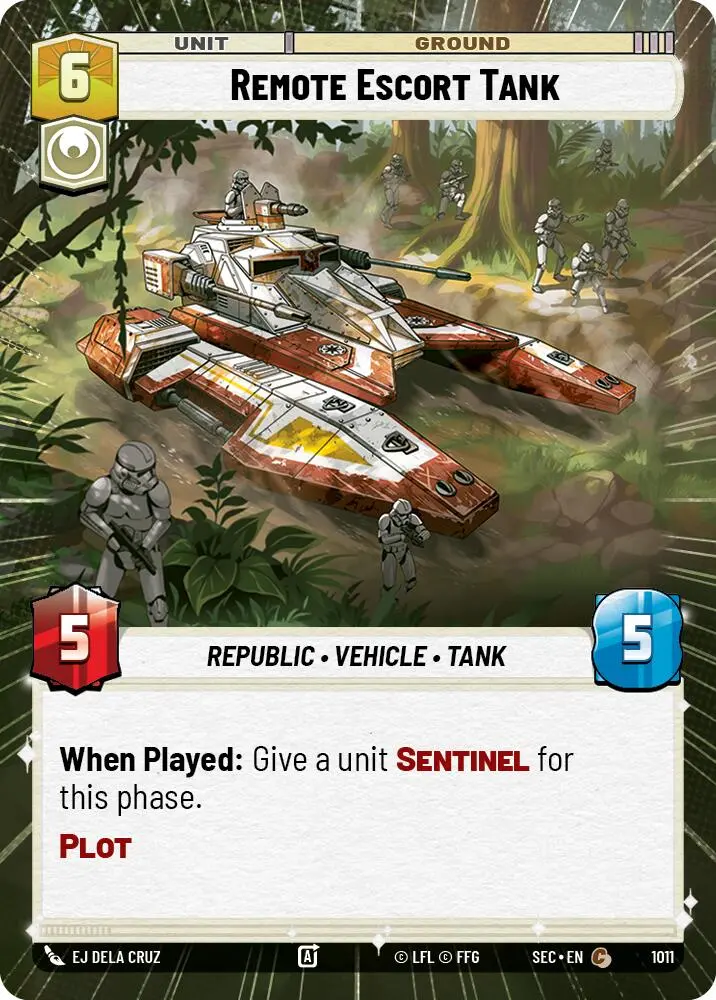Remote Escort Tank (1011) (Hyperspace Foil) (1011) [Secrets Of Power] 1