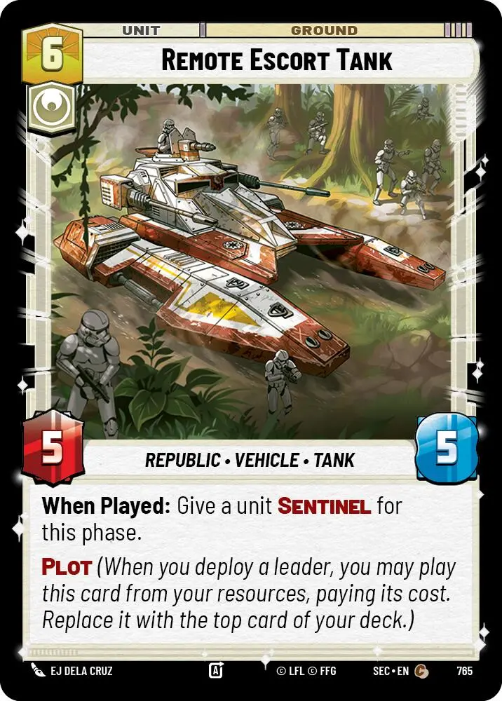 Remote Escort Tank (765) (Foil) (765) [Secrets Of Power] 1