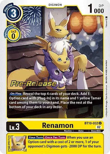 Renamon [Bt10-032] [Xros Encounter Pre-Release Cards] 1