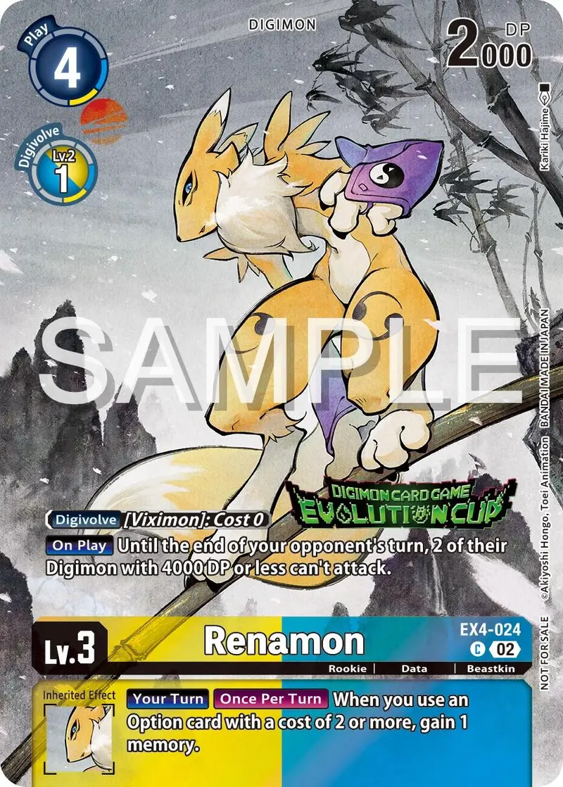 Renamon [Ex4-024] (2024 Evolution Cup) [Alternative Being Booster Promos] 1