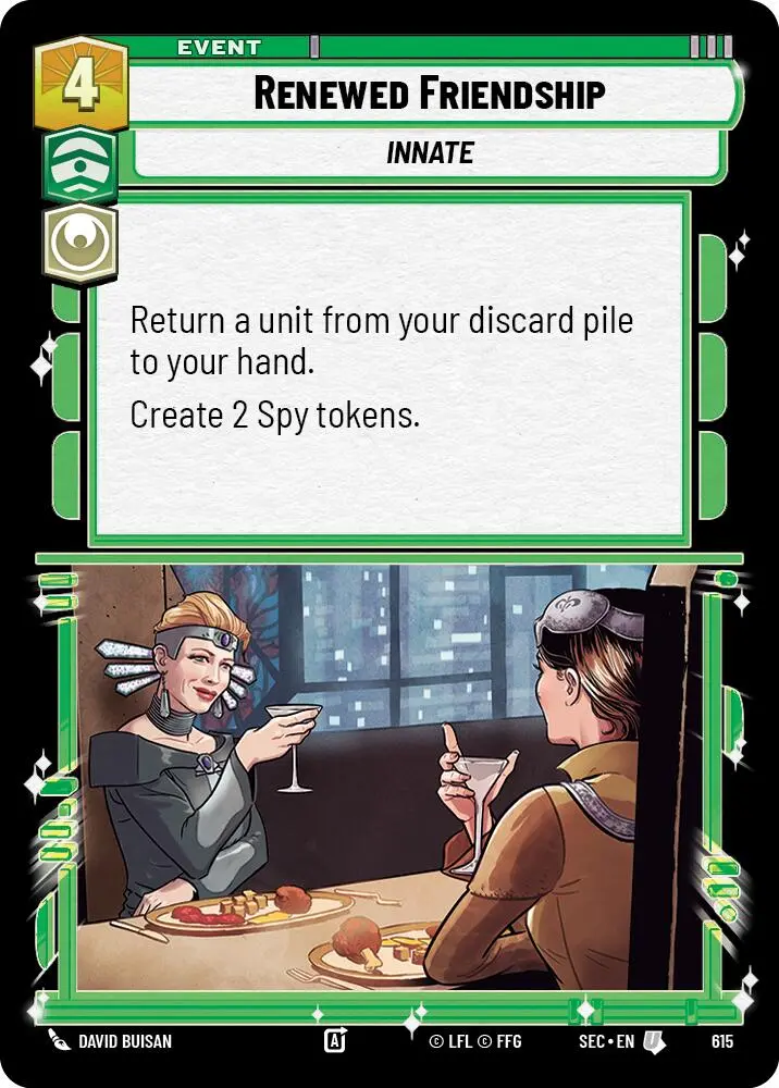 Renewed Friendship (615) (Foil) (615) [Secrets Of Power] 1
