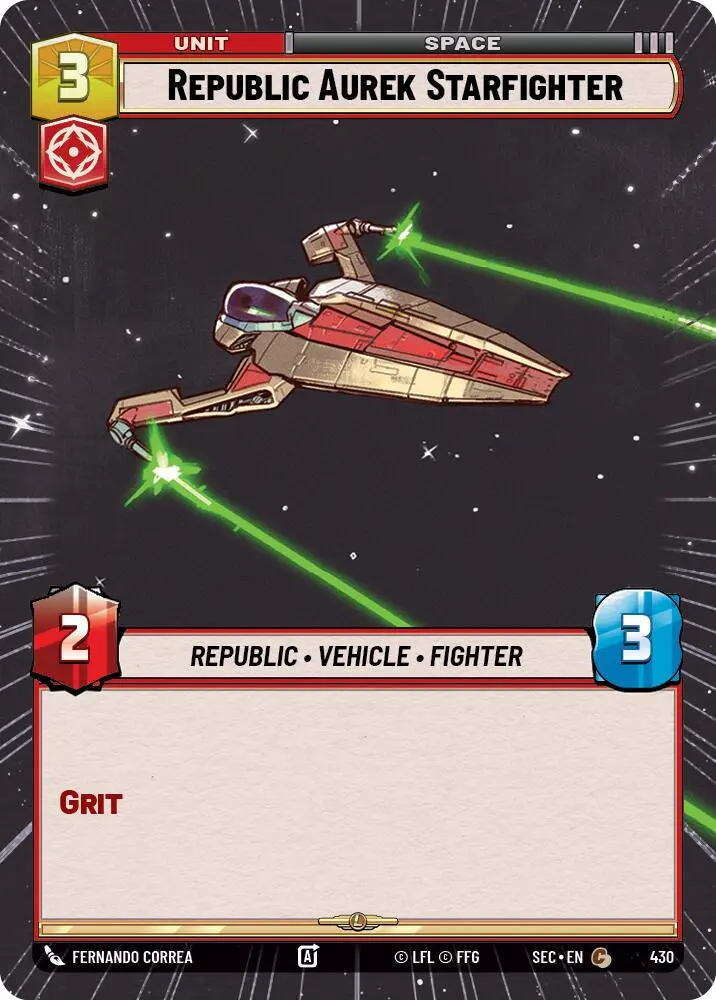 Republic Aurek Starfighter (430) (Hyperspace) (430) [Secrets Of Power] 1