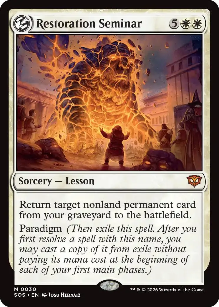 Restoration Seminar [Secrets Of Strixhaven] 1