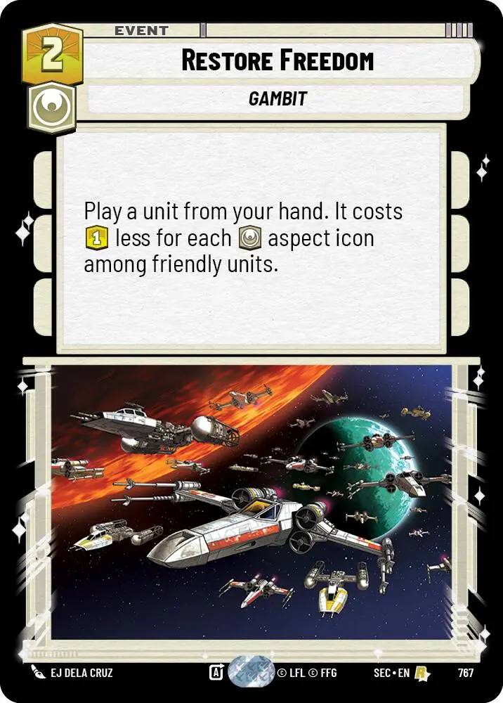 Restore Freedom (767) (Foil) (767) [Secrets Of Power] 1