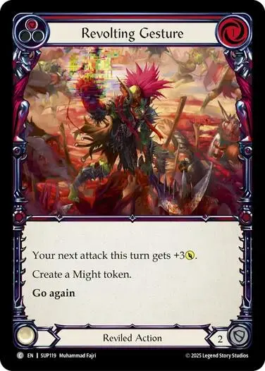 Revolting Gesture [Sup119] (Super Slam)  Rainbow Foil 1