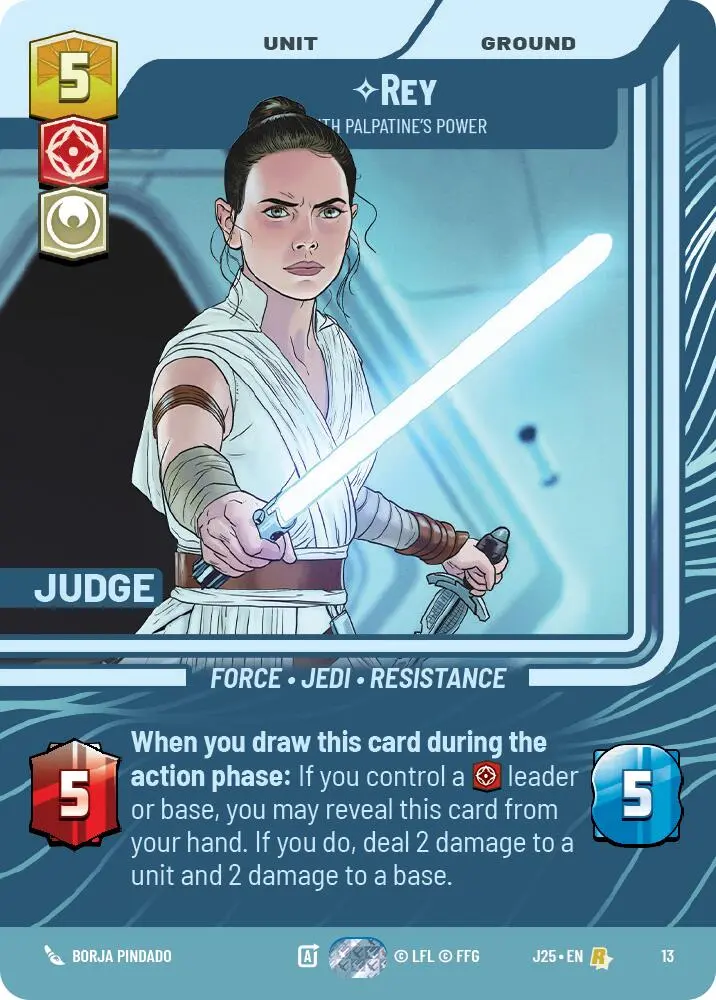 Rey - With Palpatine's Power (13) (13) [Judge Promos] 1