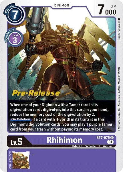 Rhihimon [Bt7-075] [Next Adventure Pre-Release Cards] 1