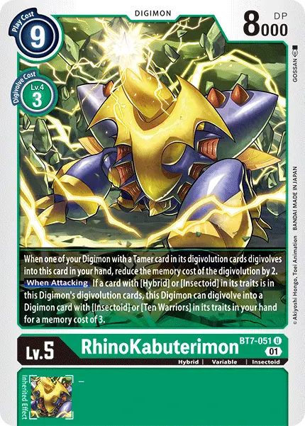 Rhinokabuterimon [Bt7-051] [Next Adventure] 1
