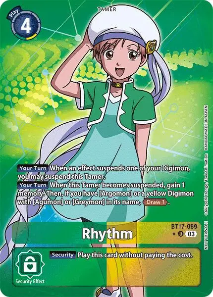 Rhythm [Bt17-089] (Box Promotion Pack: Secret Crisis) [Secret Crisis] 1