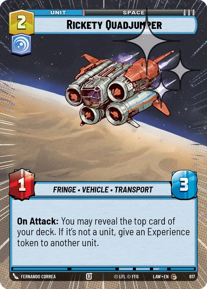Rickety Quadjumper (617) (Hyperspace Foil) (617) [A Lawless Time] 1