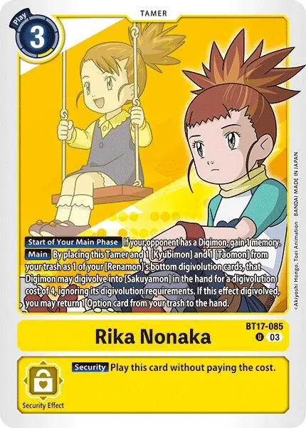 Rika Nonaka [Bt17-085] [Secret Crisis] 1