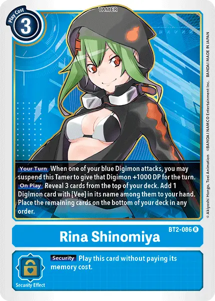 Rina Shinomiya [Bt2-086] [Release Special Booster Ver.1.5] 1
