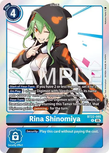 Rina Shinomiya [Bt22-085] [Cyber Eden] 1