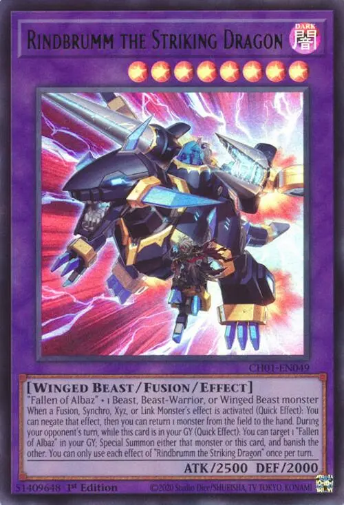Rindbrumm The Striking Dragon [Ch01-En049] Ultra Rare 1