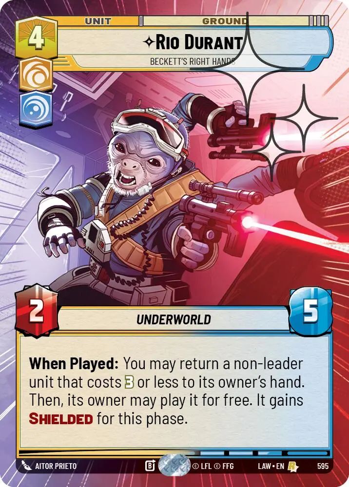 Rio Durant - Beckett's Right Hands (595) (Hyperspace Foil) (595) [A Lawless Time] 1